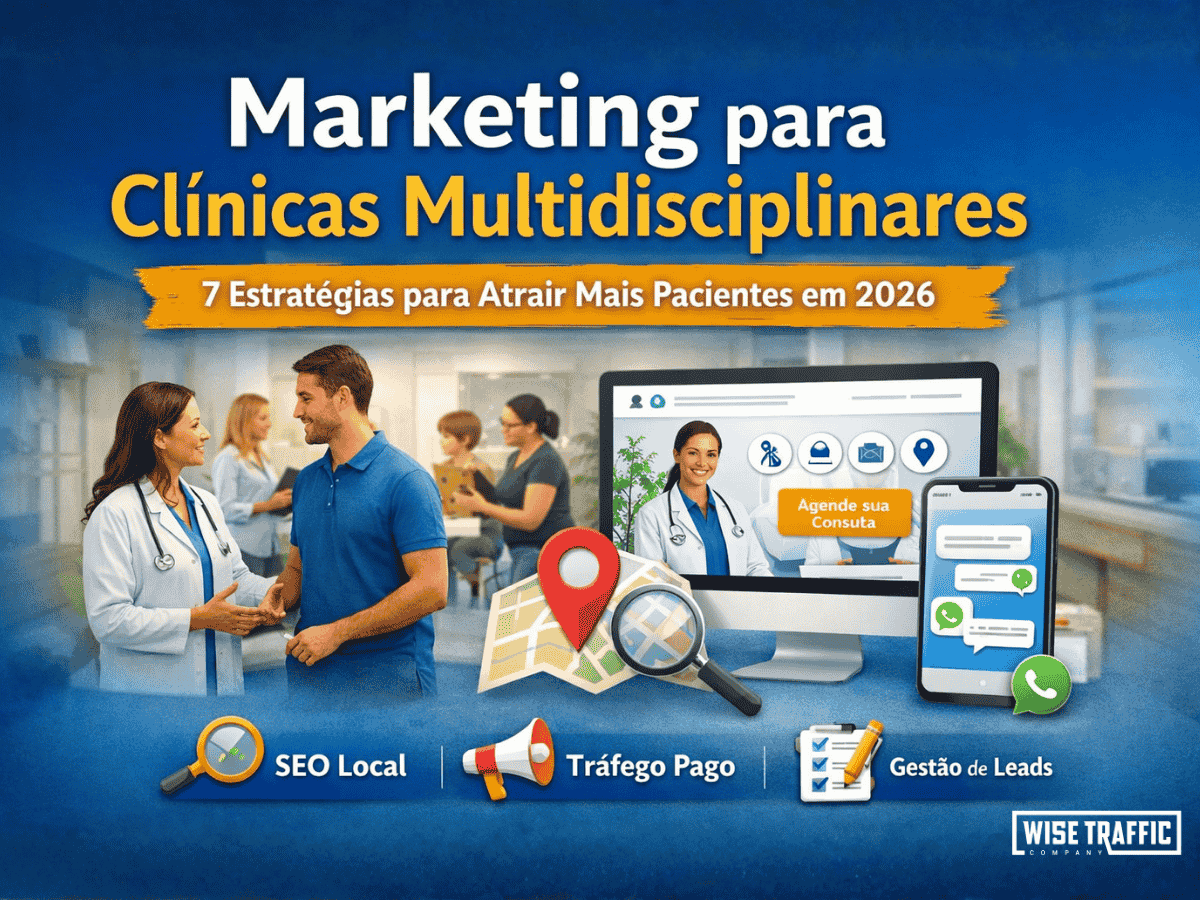 marketing para clínicas multidisciplinares com foco em autoridade, site e captação de pacientes